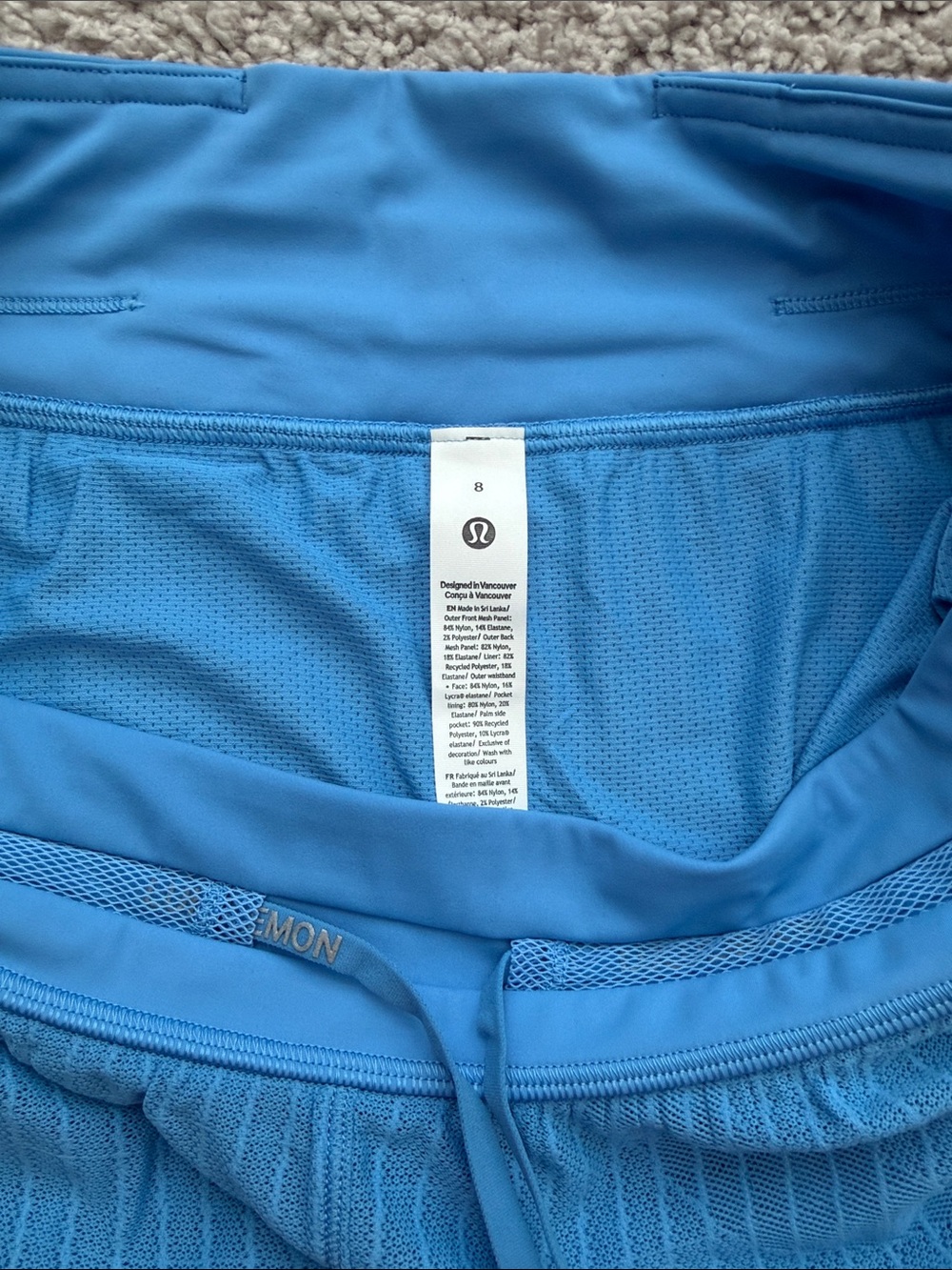 Lululemon Fast and Free Airflow Mid-Rise Run Short 3” *Pool Party - Picture 9 of 10
